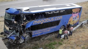 Megabus Hits Bridge, Killing One and Injuring Dozens More