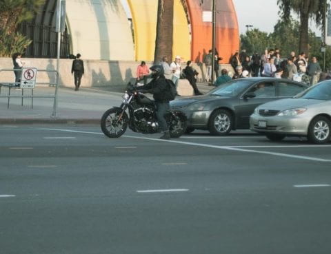 crash motorcyclist