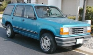 Ford Explorers were susceptible to rollover with their Firestone tires.