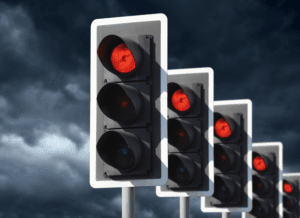 Car accidents caused by red-light runners