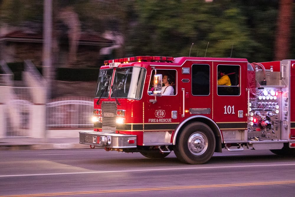 Fort Worth, TX - Two Firefighters Hurt in Fire Truck Rollover on Pecos St