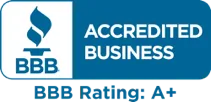 BBB Accredited Business Rating: A+