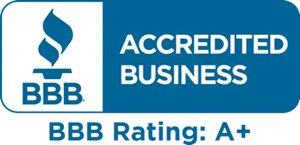 BBB accredited business- BB rating: A+