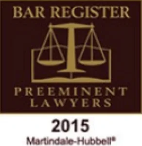 register preeminent lawyers- 2015 martindale hubbell