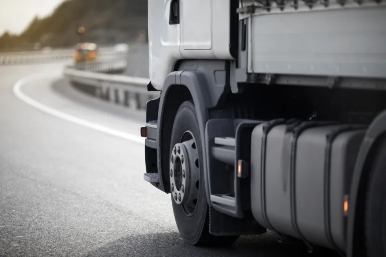 Detail Of Truck On The Road